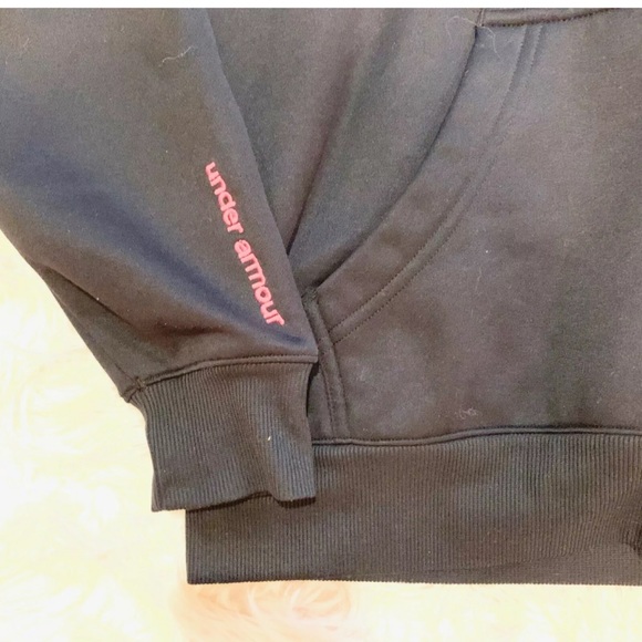 UNDER ARMOUR Black Green Hoodie Sweatshirt - Picture 2 of 3